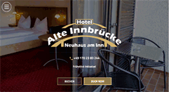 Desktop Screenshot of hotel-alteinnbruecke.de