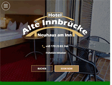 Tablet Screenshot of hotel-alteinnbruecke.de